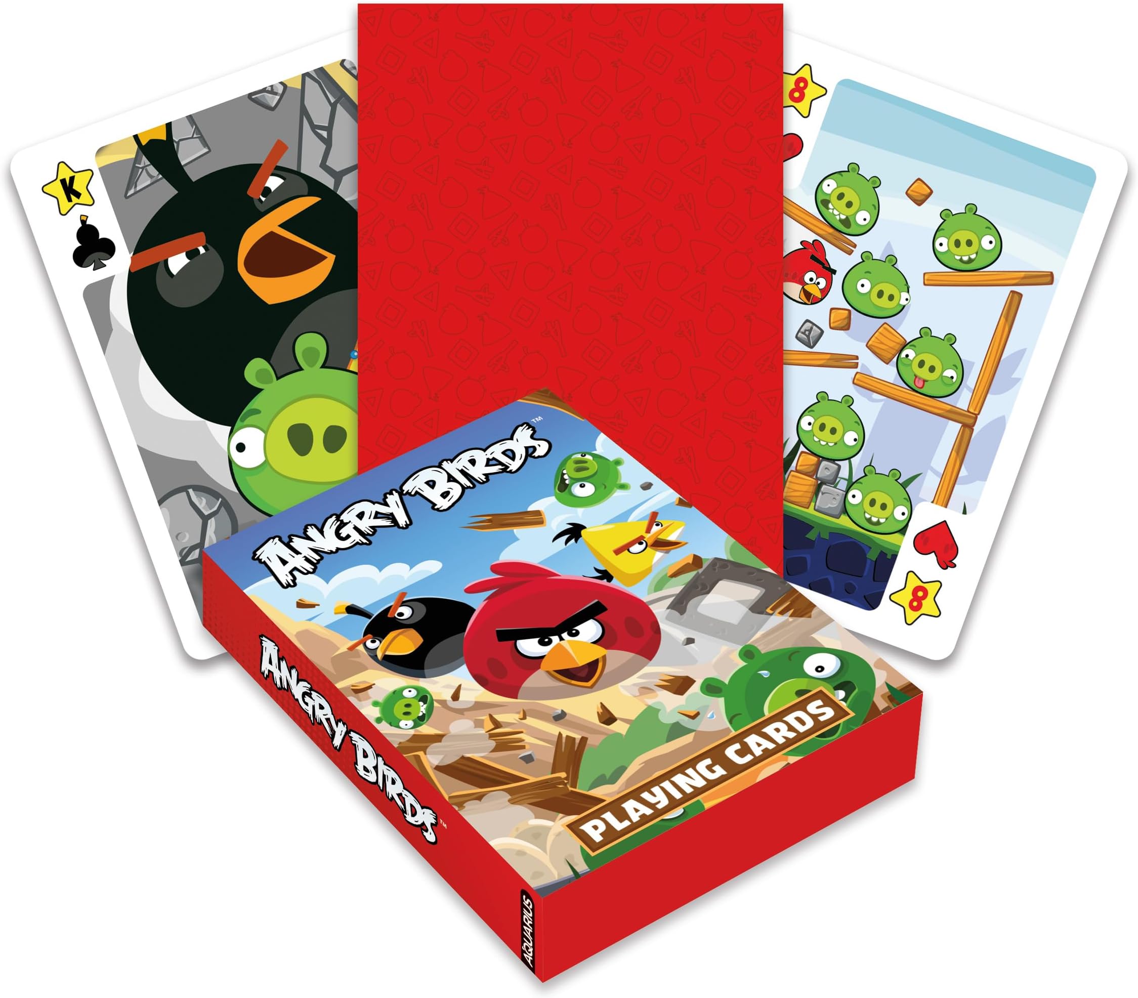 AQUARIUS Angry Birds Playing Cards - Angry Birds Themed Deck of Cards for Your Favorite Card Games - Officially Licensed Angry Birds Merchandise & Collectibles