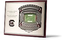 Vista 123 de YouTheFan NCAA Oklahoma Sooners - Arte de pared 3D de 5 capas con vista al estadio, Gaylord Family Oklahoma Memorial Stadium, 13.00 x 17.00 pulgadas