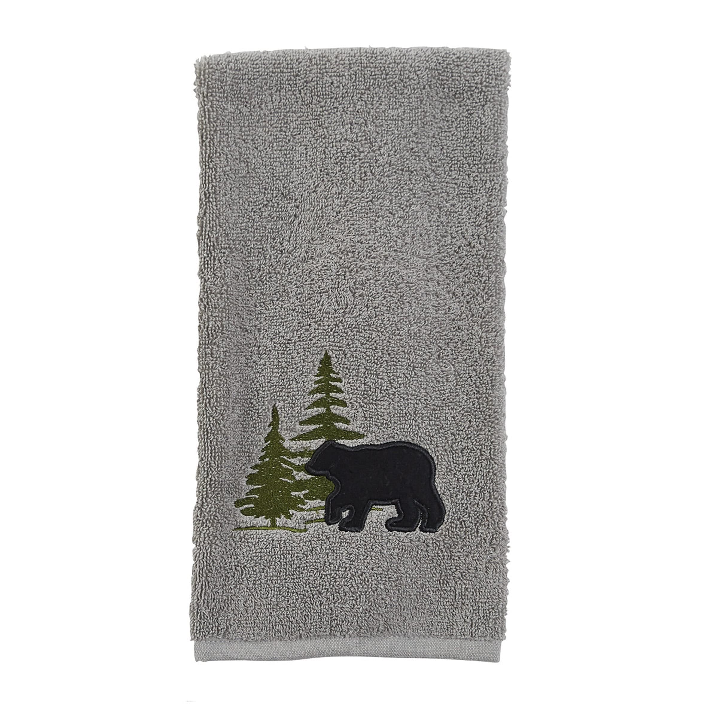 Park Designs Gray Bear Hand Towel