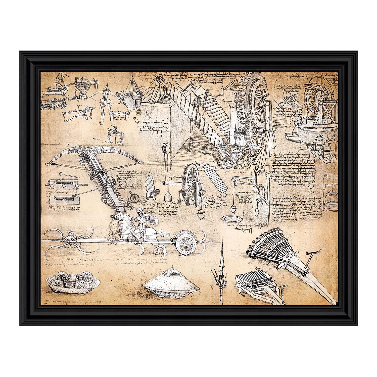 Amazon.com: Leonardo Da Vinci Inventions Collage, World Famous
