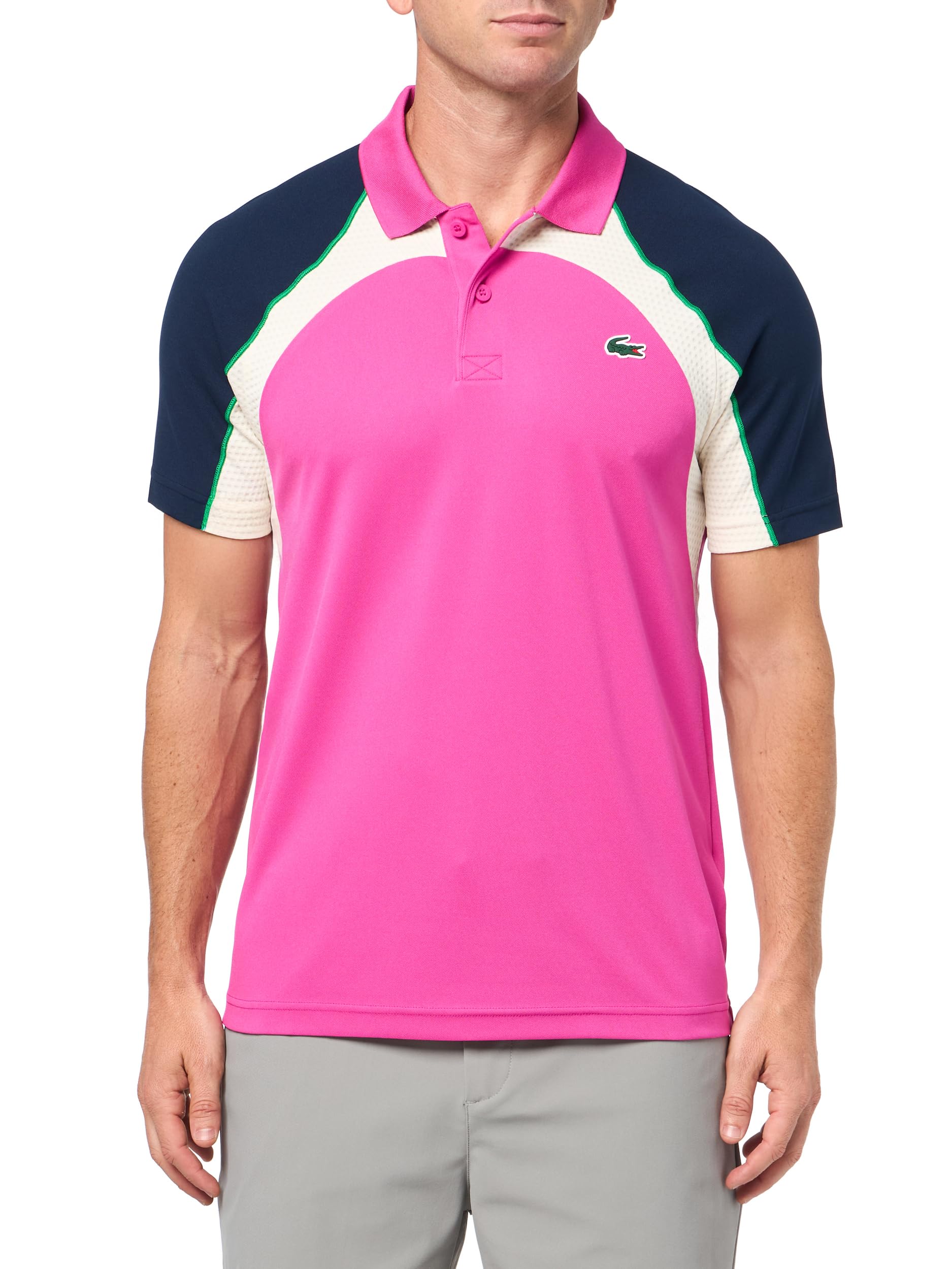 RN 87651 CA 16998 Polo LACOSTE Deportivo Color-block Para Hombre