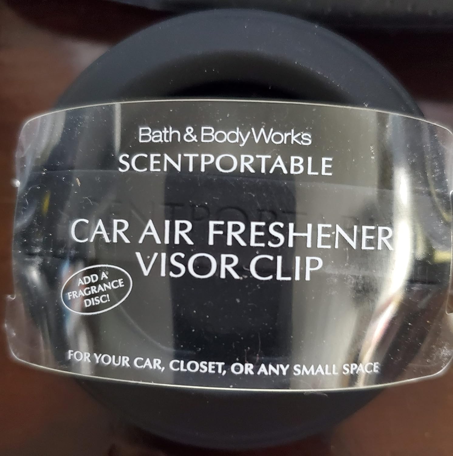Bath & Body Works Scentportable Car Visor Clip Black Rubber Amazon.ca