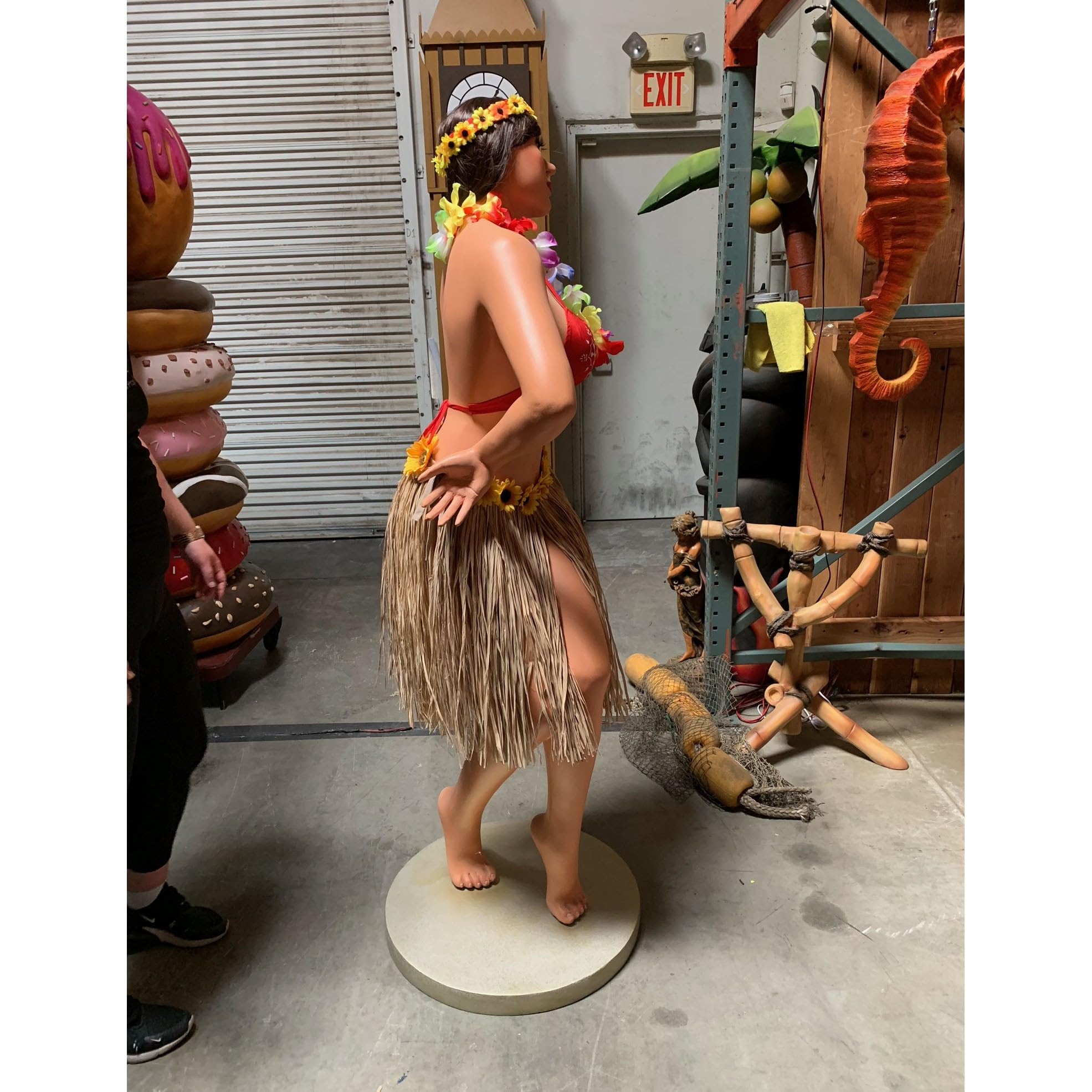 彫刻・オブジェ Treasure Craft Hula Girl Hawaii 04 Amazon.com: LM Treasures Hawaiian Hula Girl Life Size Statue