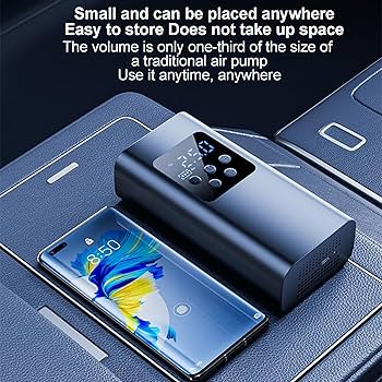 Amazon | ポータブルエアコンプレッサー、タイヤインフレーター