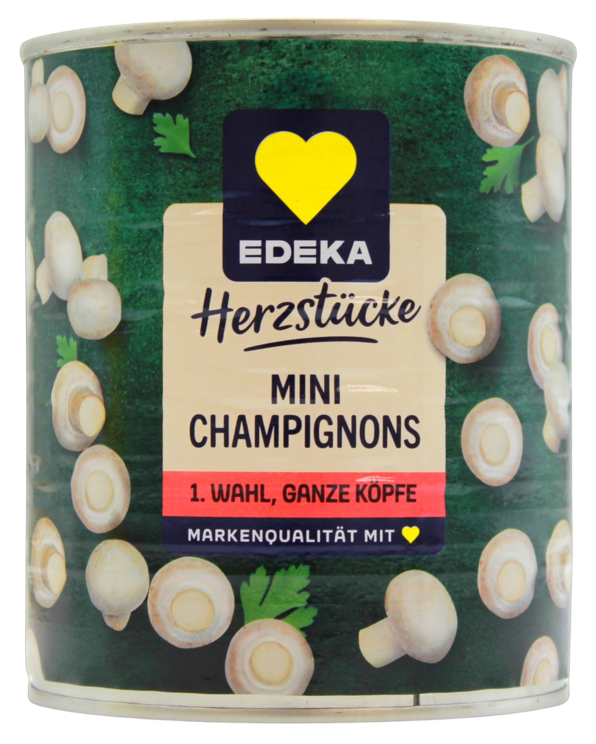 Herzstücke Champignons ganze Köpfe Minis 1. Wahl, 6er Pack (6 x 460g)