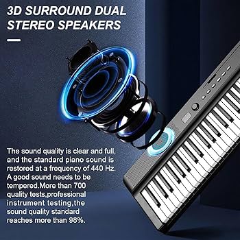 電子キーボード 88鍵折りたたみ式電子ピアノ 音楽ピアノ 多機能折りたたみ式電子 Amazon | 88鍵折りたたみ式電子ピアノ 多機能ポータブルダブル