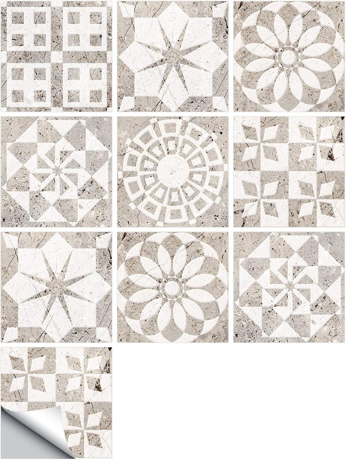 Wall Murals Peel and Stick Peel and Stick Backsplashes Set