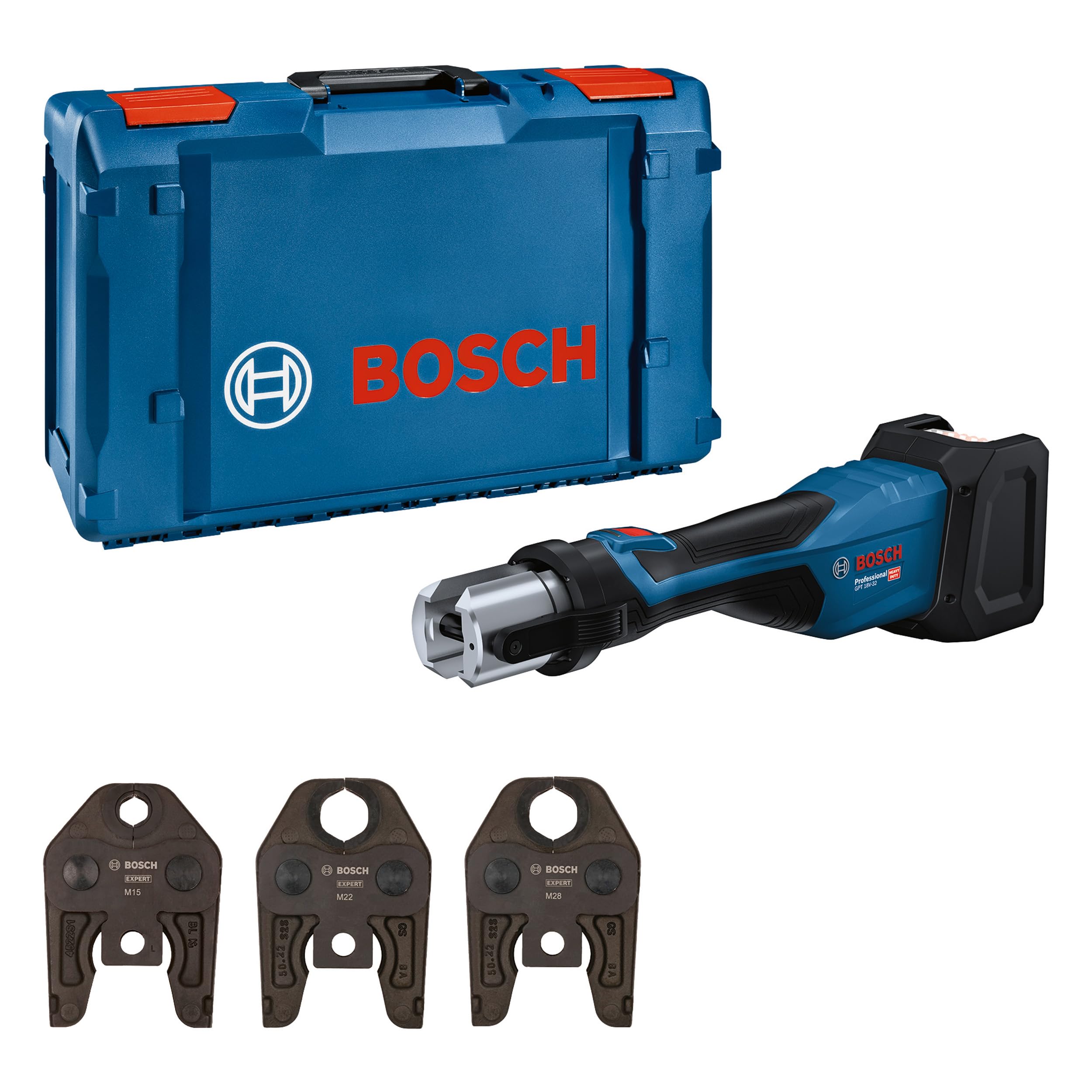 Sertisseuse sans fil Bosch Professional GPT 18V-32, puissance 32 kN