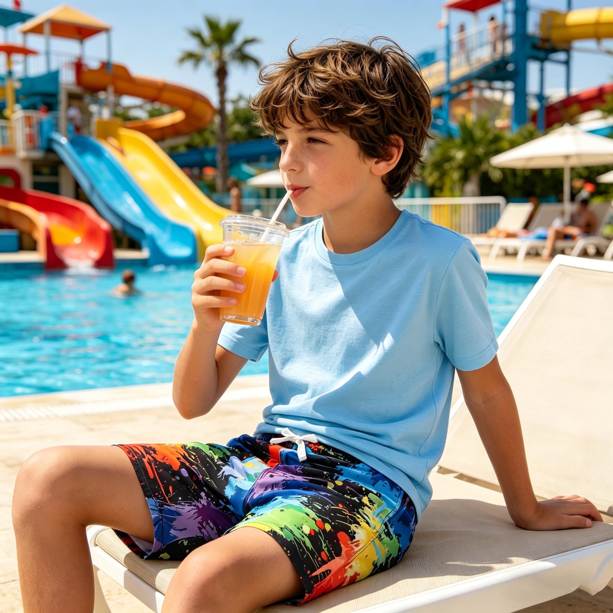 Fanient Maillot de Bain drôle imprimé en 3D pour garçons, vêtements de Plage à séchage Rapide, Short de Bain en Cours d'exécution
