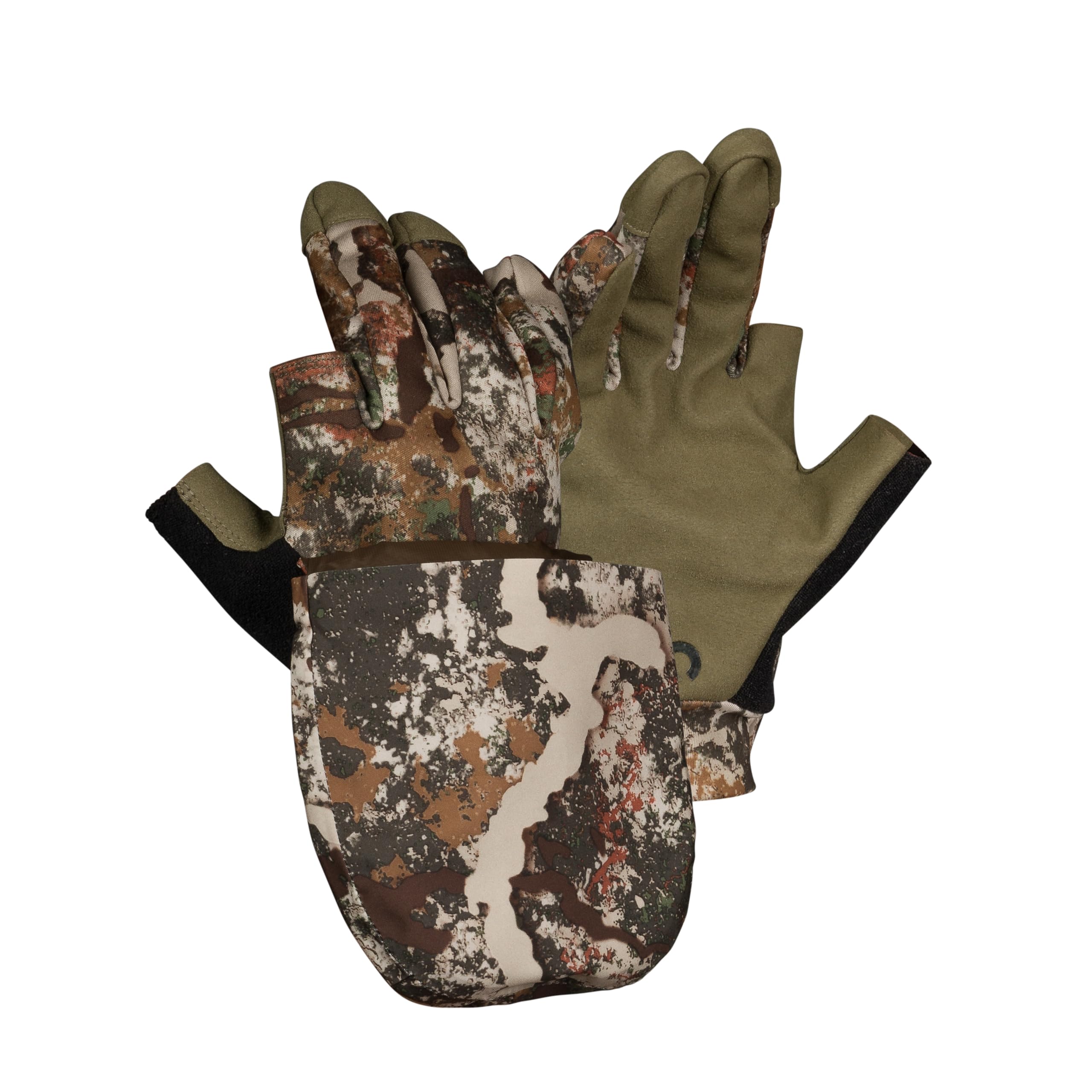 First Lite Trigger Flip Mitt - Waterproof Windproof Camo Hunting Gloves