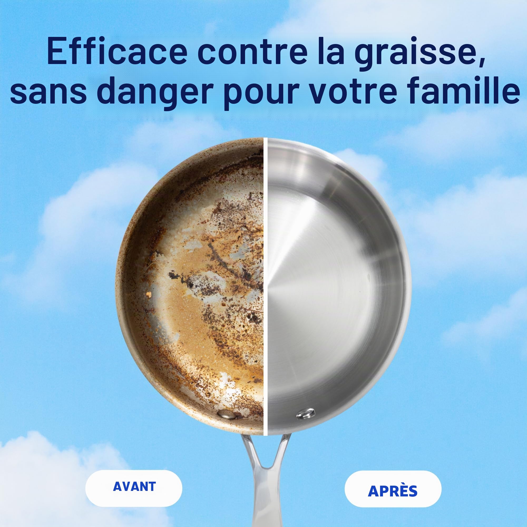BLUELAND Lot de 60 tablettes de détergent pour lave-vaisselle 100 % sans plastique, gratuites et transparentes, respectueuses de l'environnement, coupent la graisse et se coincent sur les aliments, se