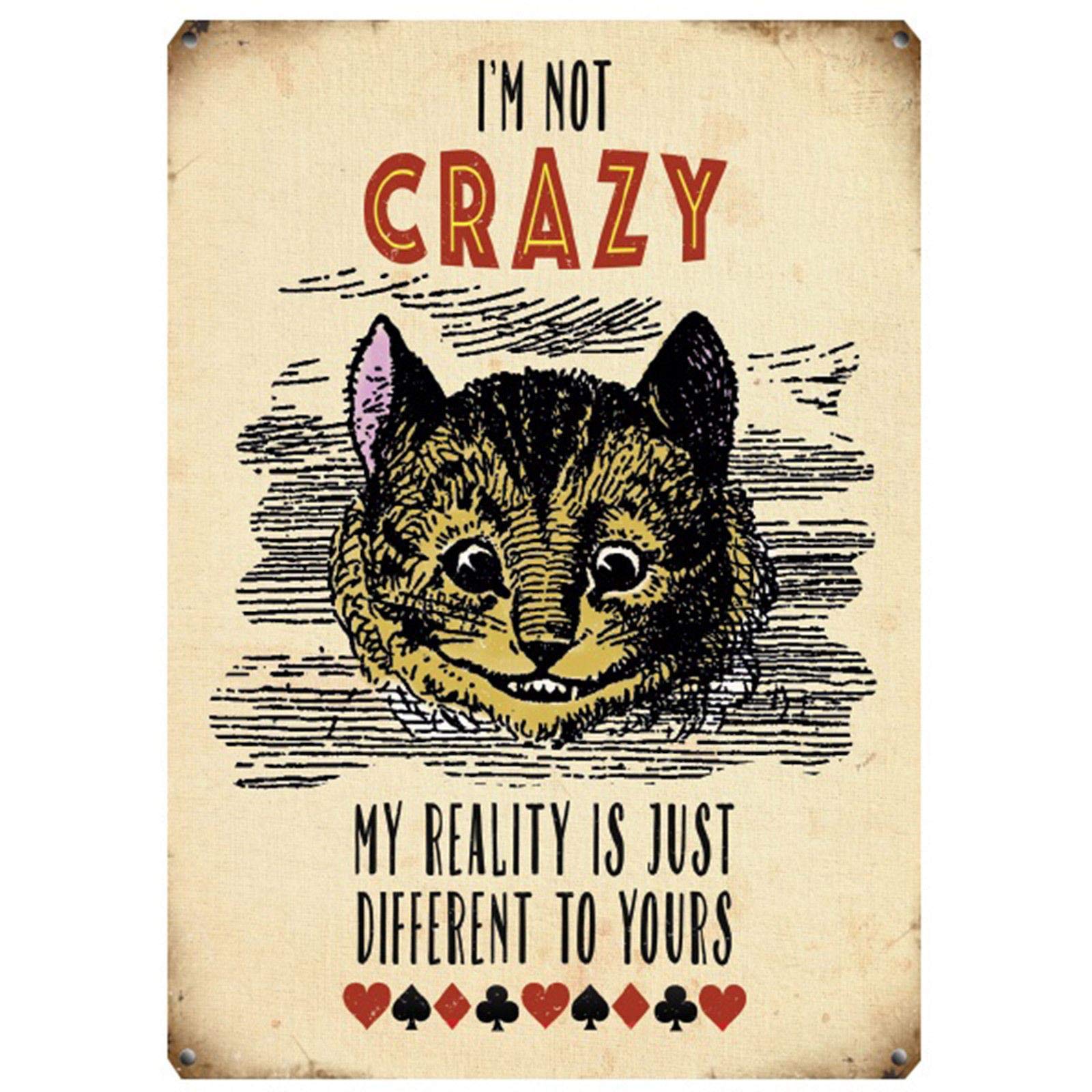 Fridge Magnet - Alice in Wonderland - Cheshire Cat - I'm Not Crazy