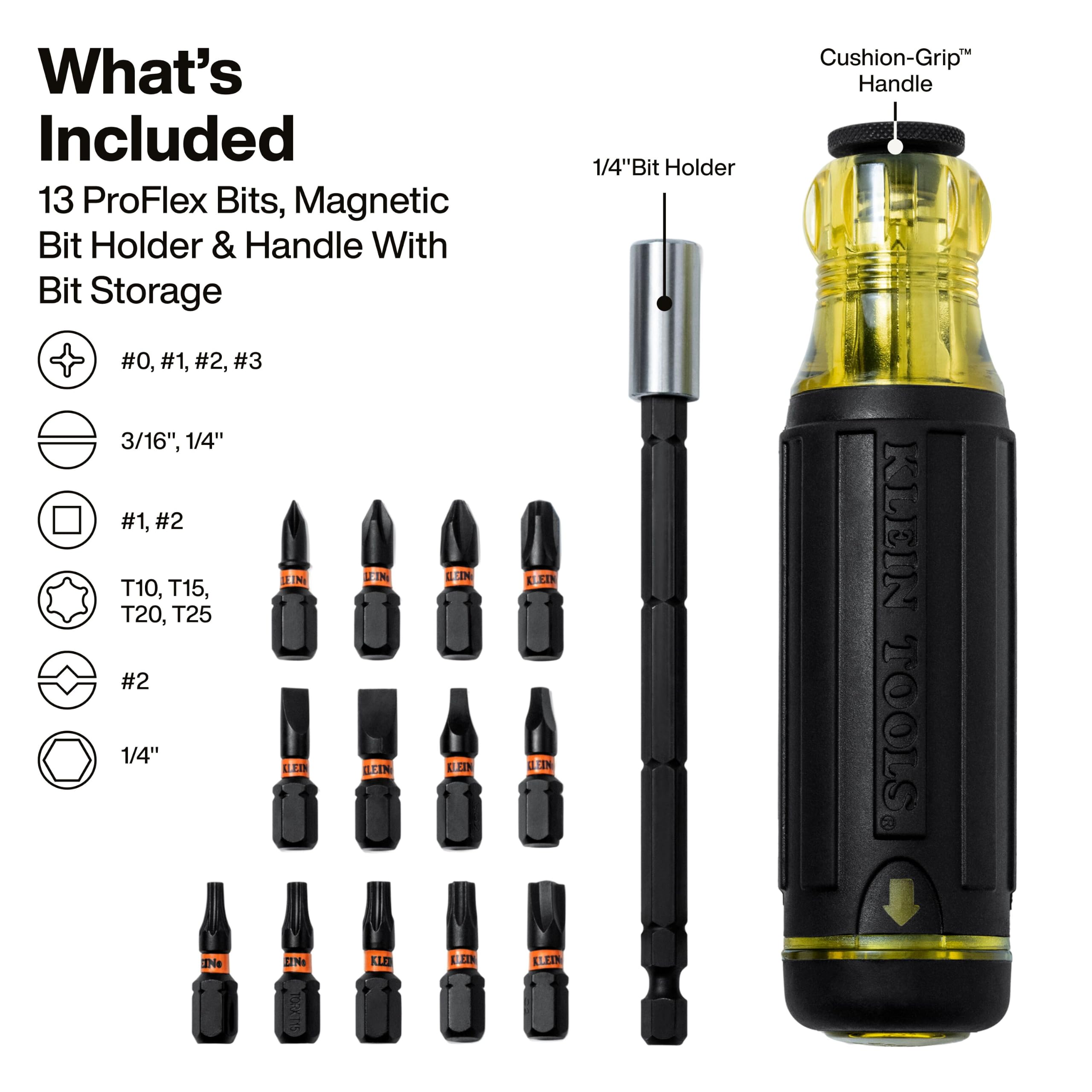 Klein Tools 14-in-1 Magnetic Screwdriver Set -2 Klein Tools 14-in-1 Magnetic Screwdriver Set -2