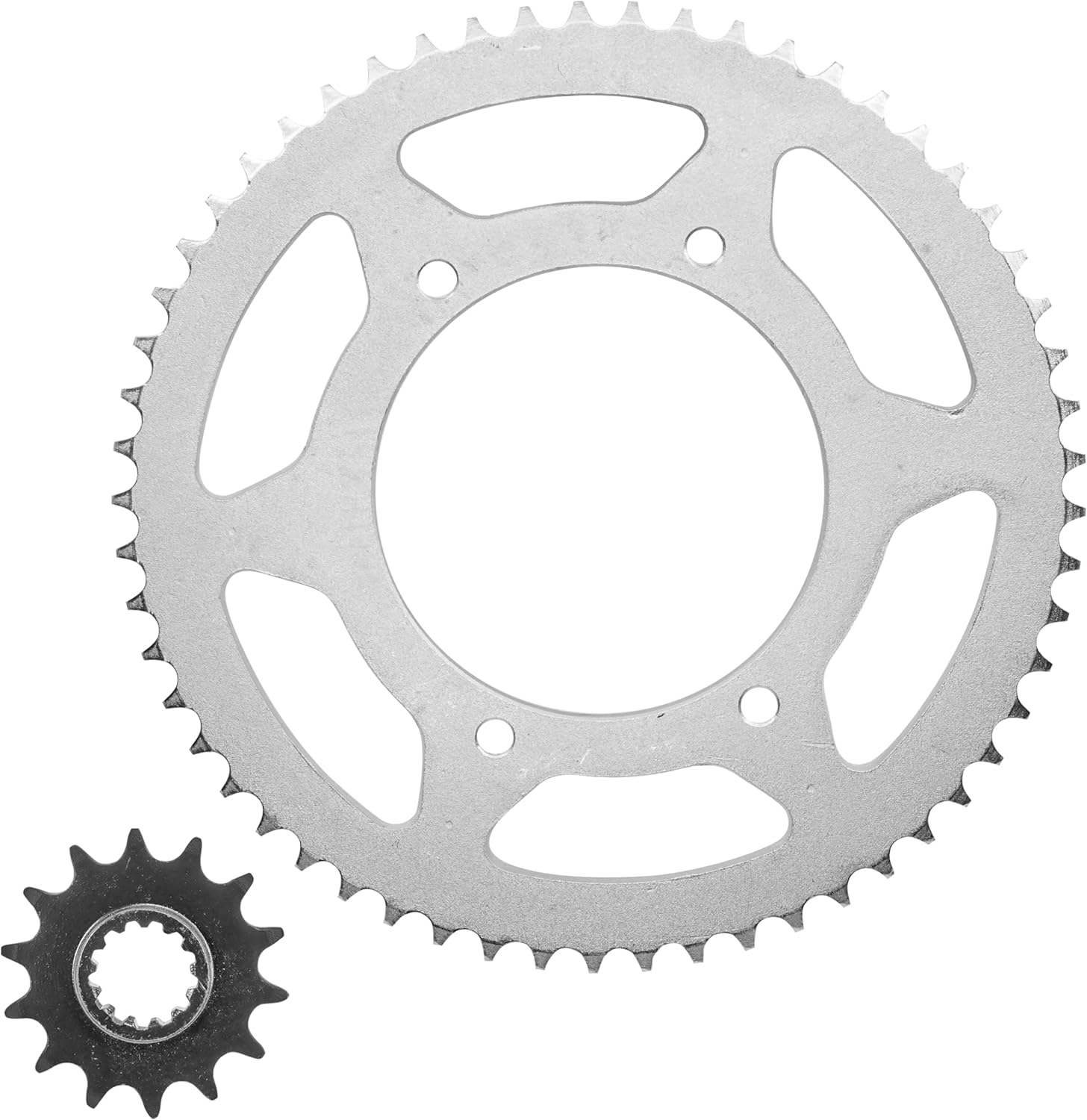 Caltric Front and Rear Sprockets Kit Compatible with Suzuki DR-Z125L DRZ125L 2003-2016