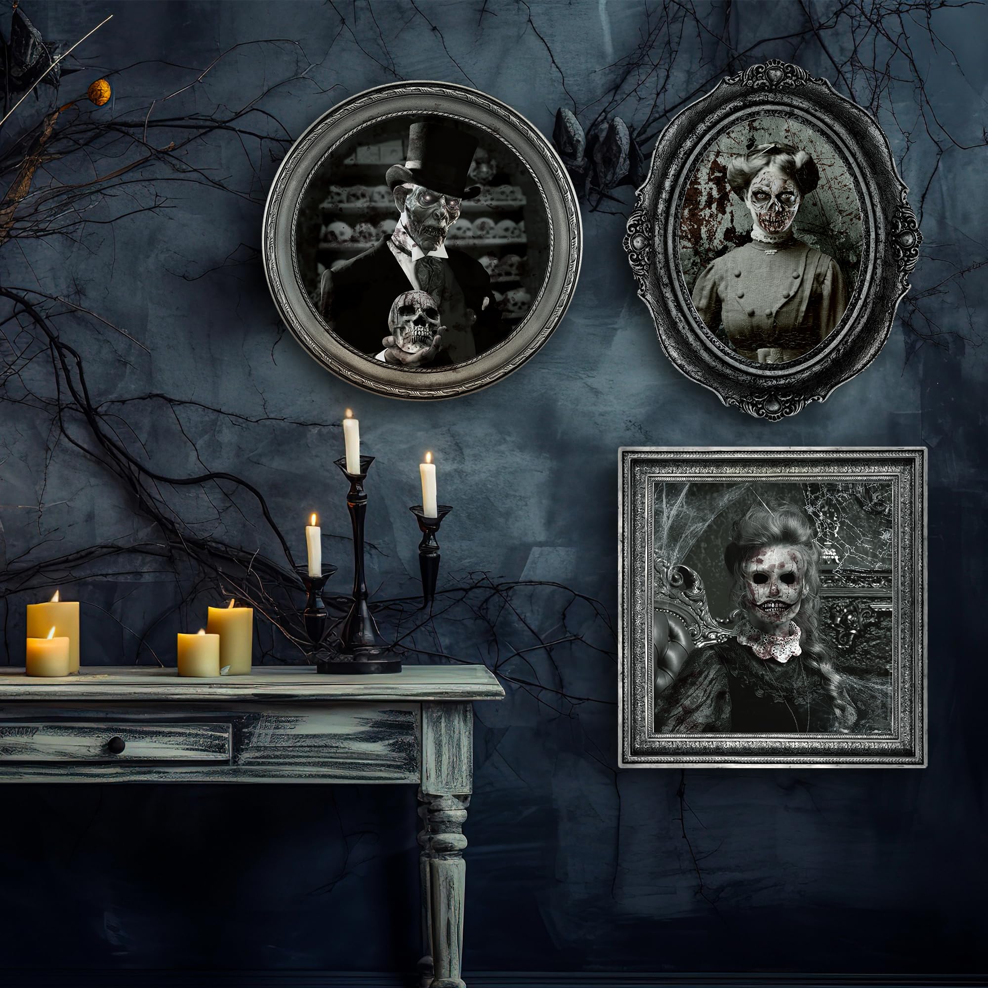 Amazon.com: 12 PCS Halloween Pictures Haunted Mansion Decorations