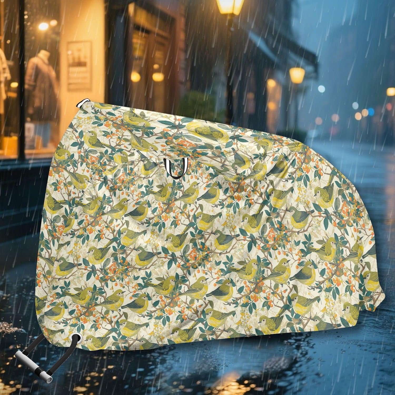Cute Green Bird Covers for Bike Waterproof Outdoor Mountain Bike Cover Bikes Storage
