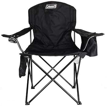 Coleman Portable Camping Chair with 4-Can Cooler, Cushion...