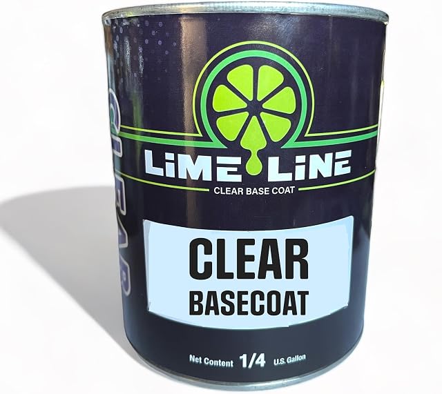 LiME LiNE Clear Automotive Basecoat Paint, Quart, Intercoat Binder, Carrier for Transparent Candy Paint Metallics and Pearls