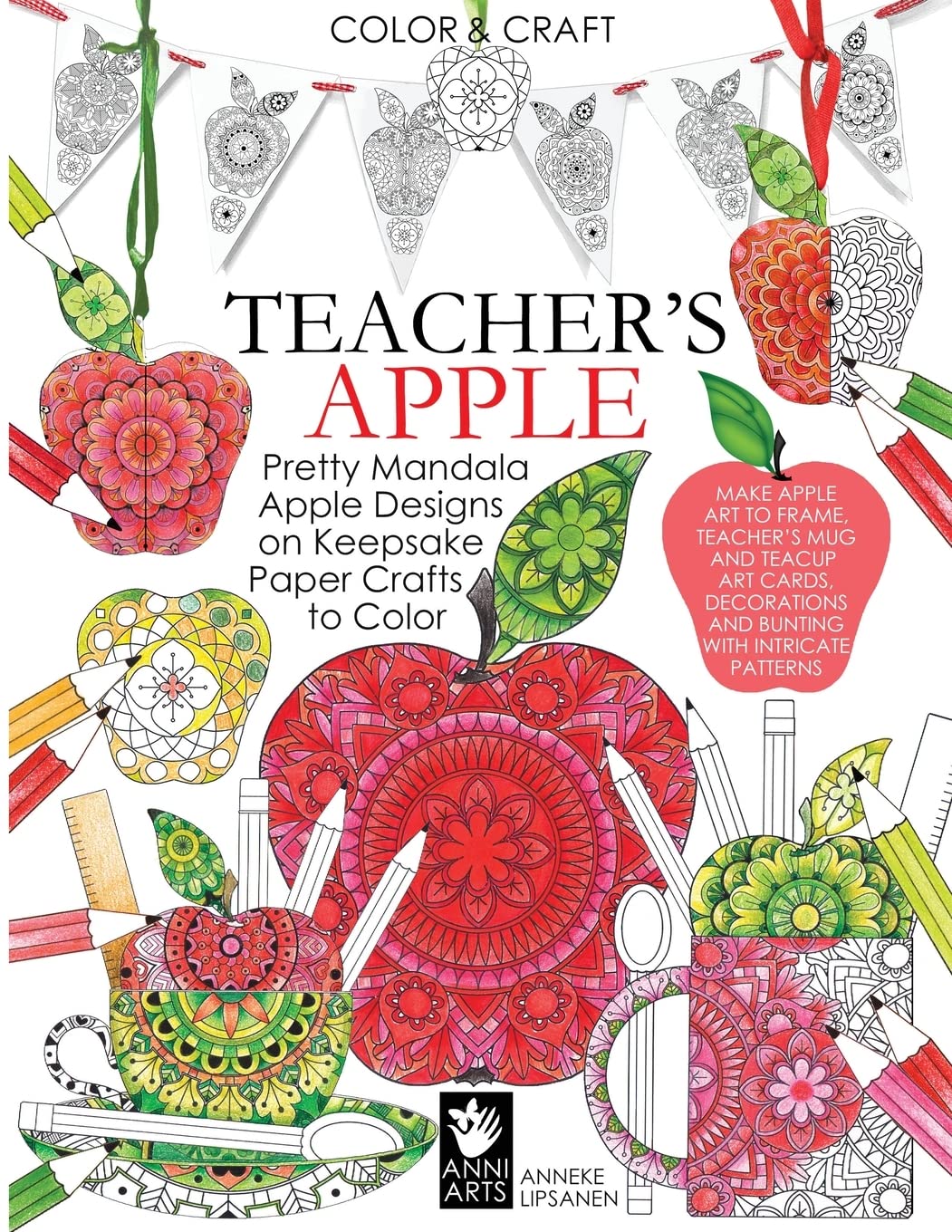 Teacher's Apple: Pretty Mandala Apple Designs on Keepsake Paper Crafts to Color: 3 (Color and Craft)