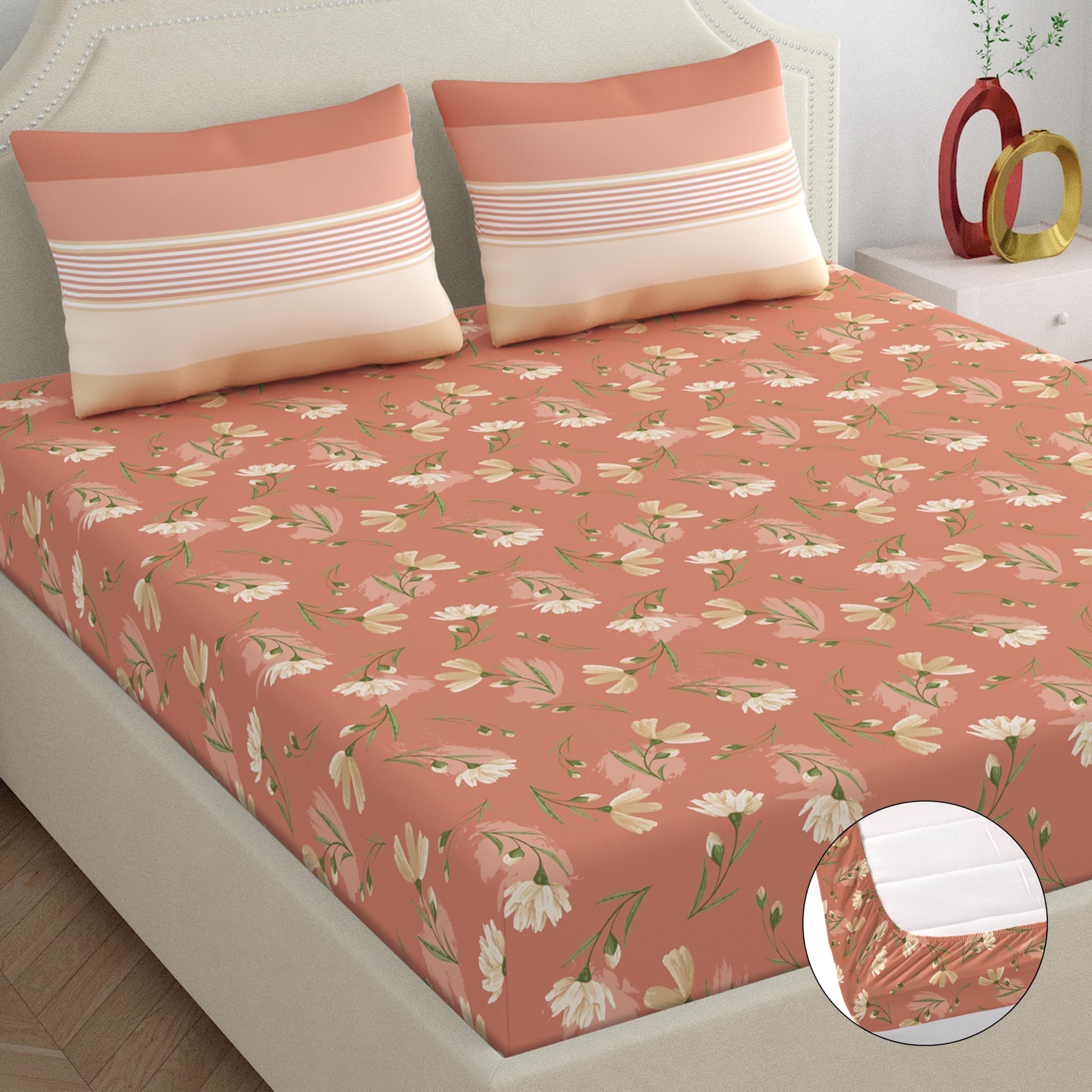 Dreamscape King Cotton Bedsheet Set - Blue -7