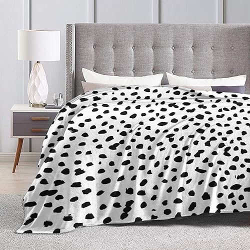 Miniatura 3 de Manta con estampado dálmata, manta de franela súper suave, manta ligera de felpa para sofá, cama, sala de estar, sofá, manta adecuada para adultos y