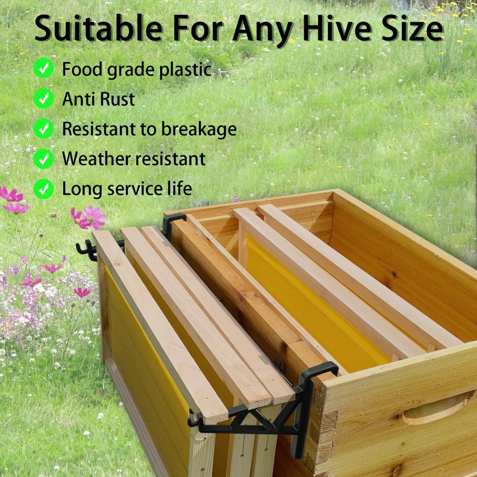 Bee Frame Holder, Hive Tool Beekeeping, Stainless Steel Beehive Stand ...