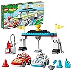 LEGO 10947 DUPLO Les voitures de course Jouet Enfant 2+ ans, Petites Voitures