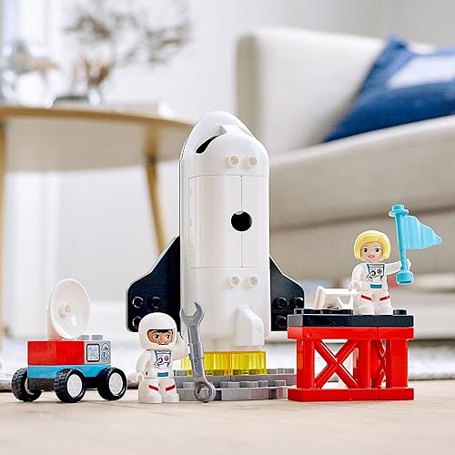 Miniatura 7 de LEGO DUPLO Town Space Shuttle Mission 10944 - Juego de juguetes de construcción para niños preescolares niños pequeños y niñas a partir de 2 años 23