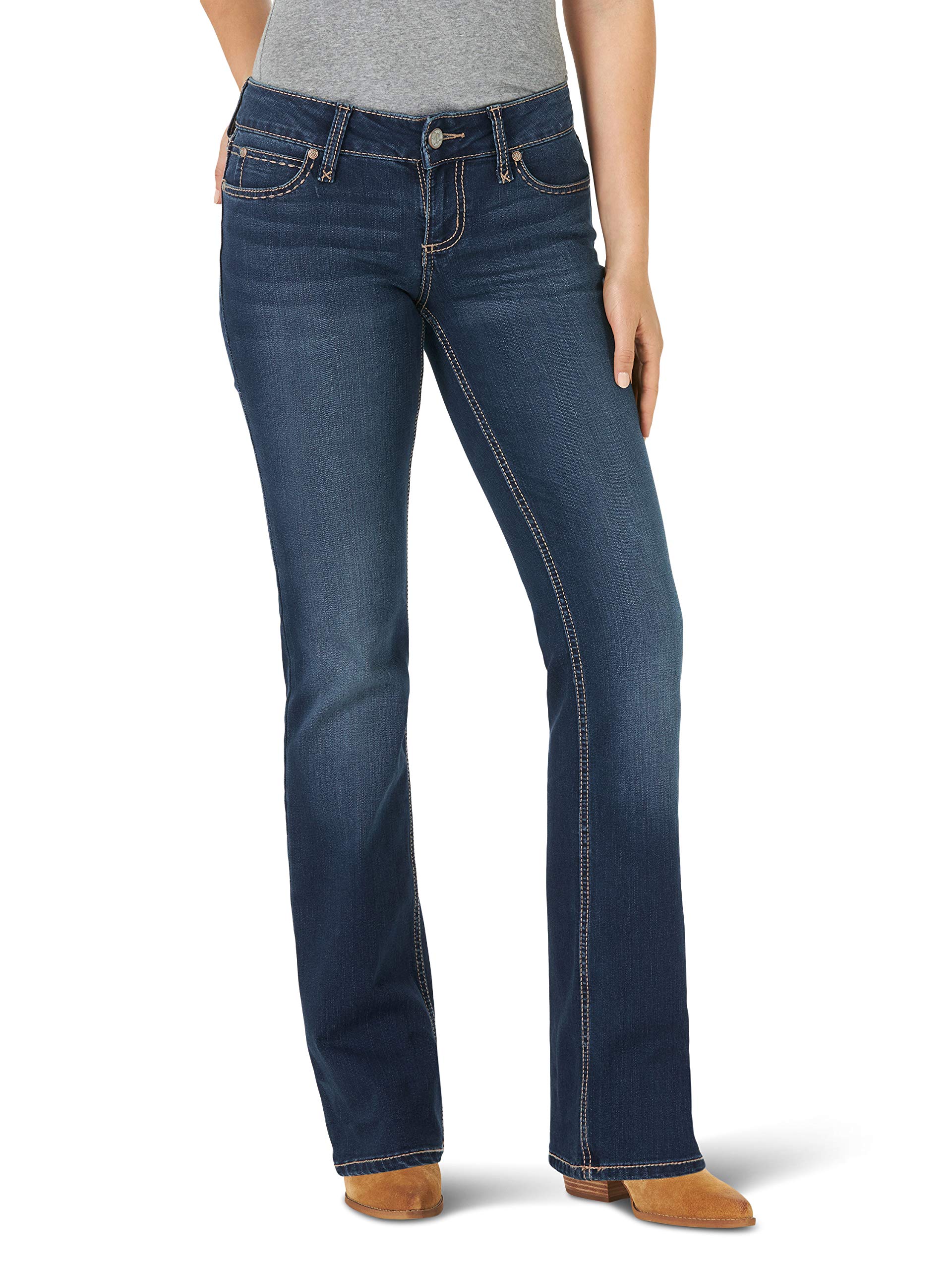 Wrangler Women's Willow Mid Rise Performance Waist Boot Cut Ultimate Riding Jean