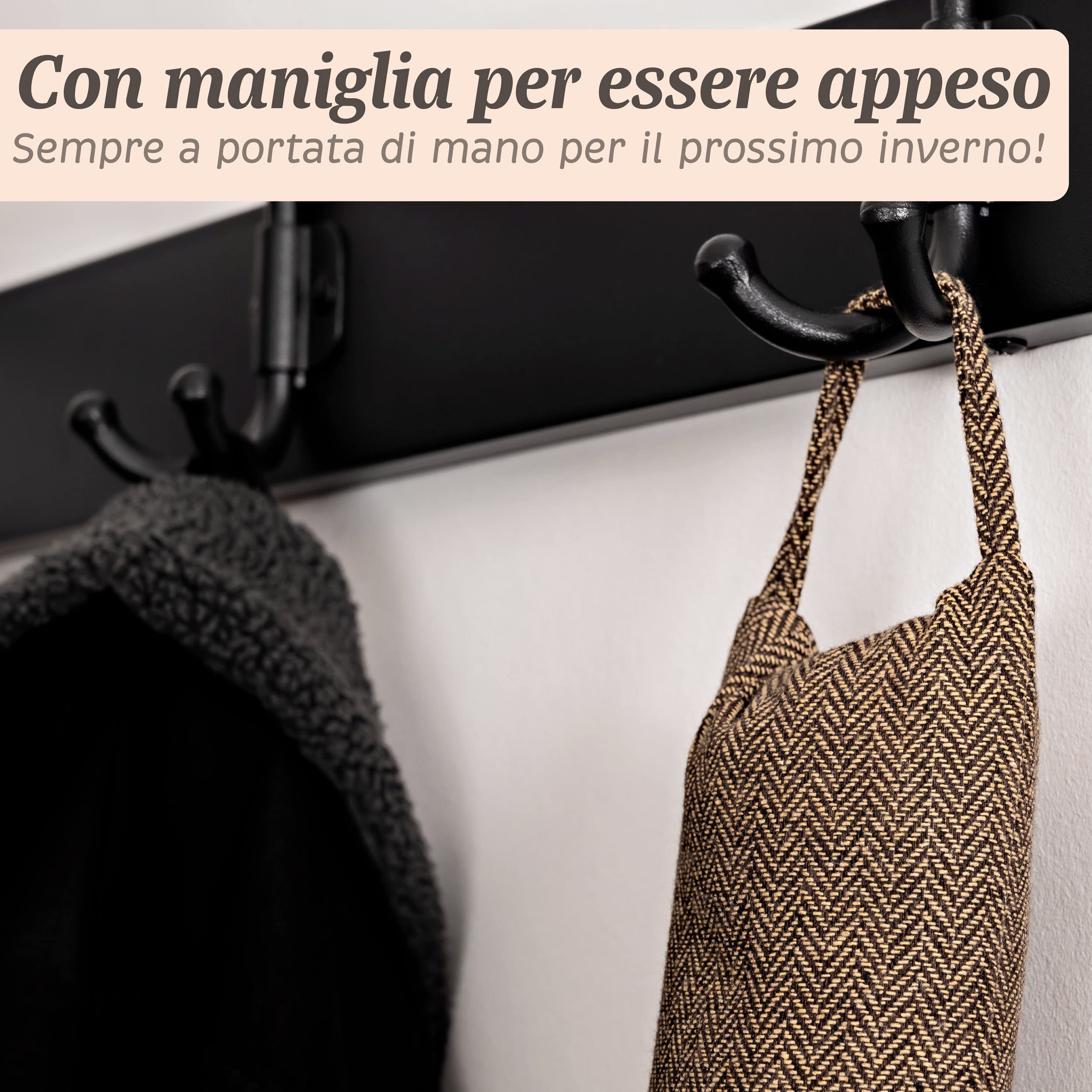 Praknu Paraspifferi Isolante per Porte e Finestre 90 cm - Lavabile - Risparmio Energetico - Extra Pesante - Marrone