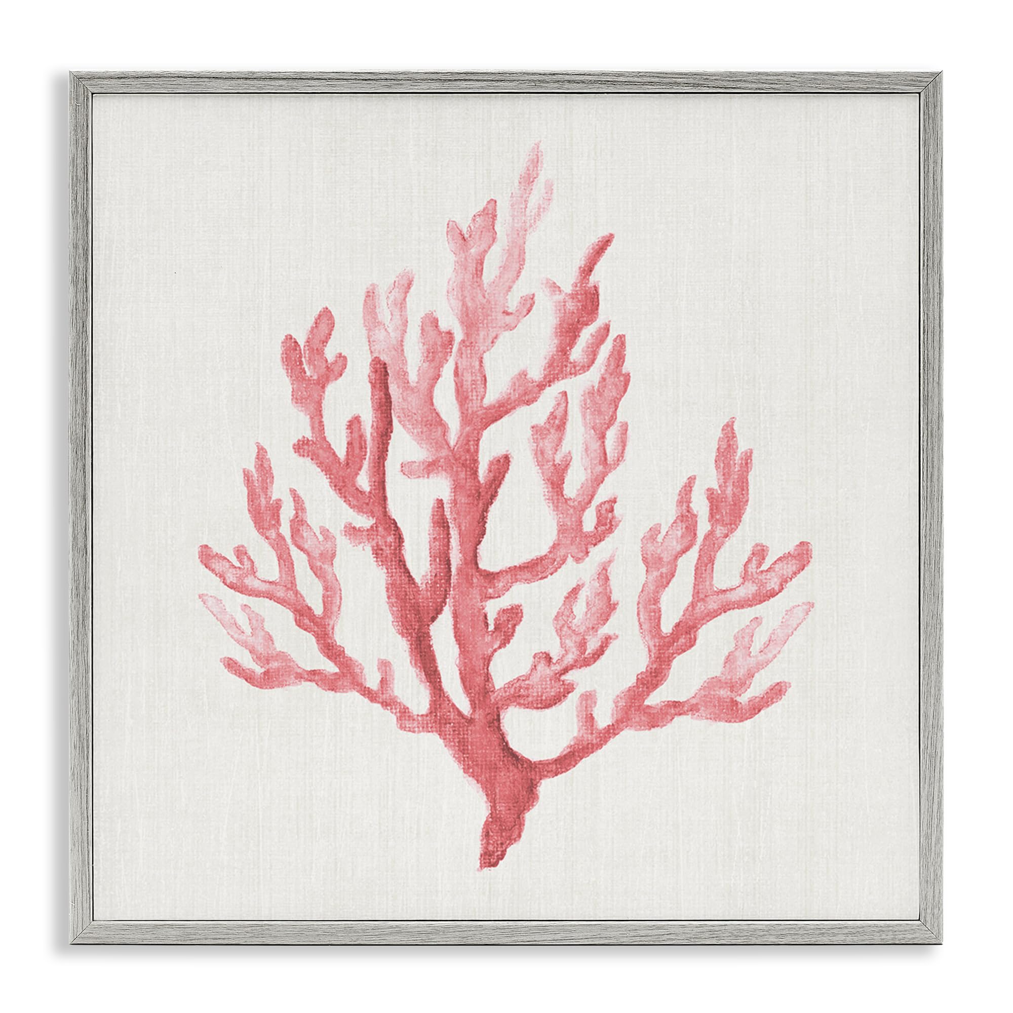 'Muted Pink Coral Branch'| Framed Giclee Art