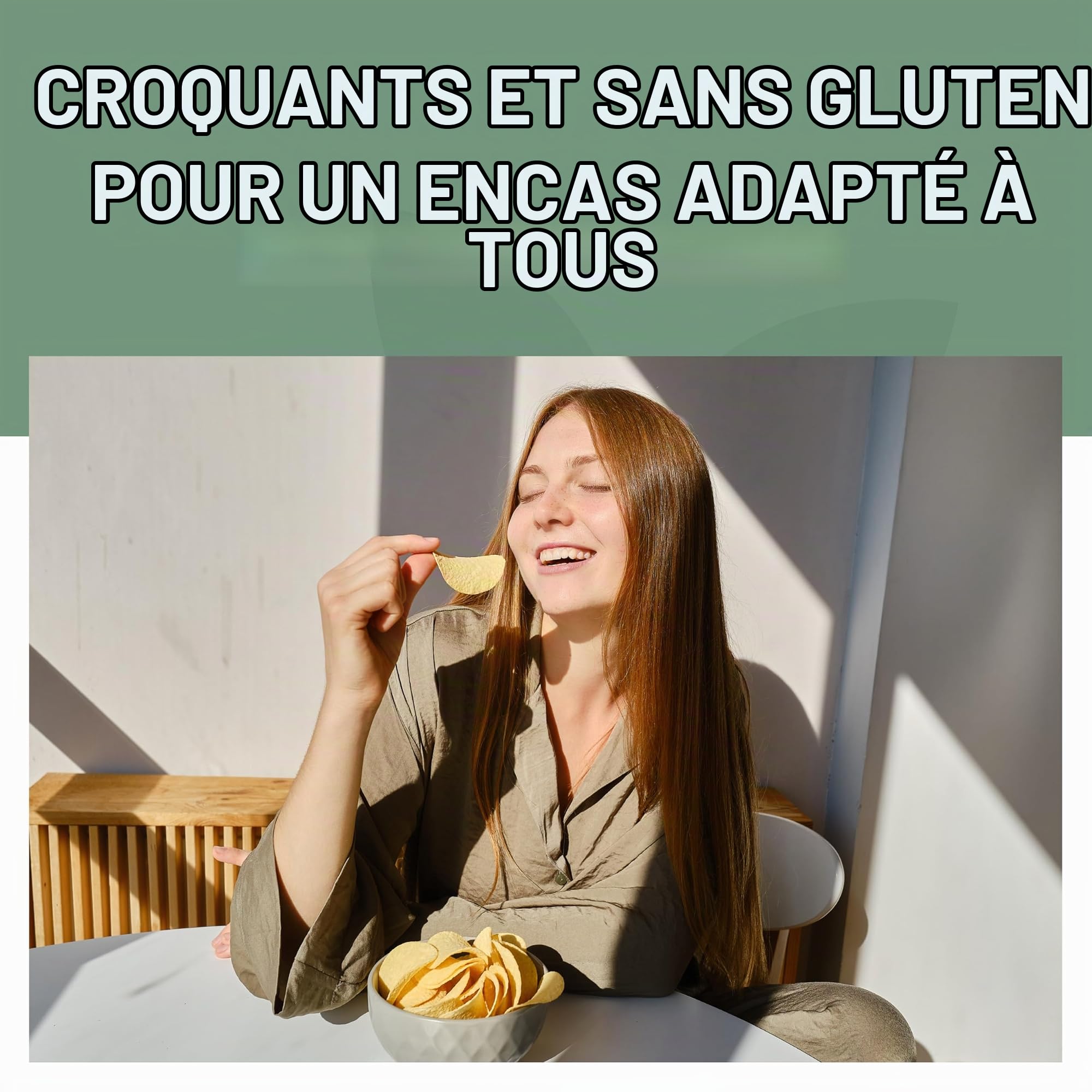 Probios Chips aux pois chiches et poivre noir biologique - emballage 12x40g