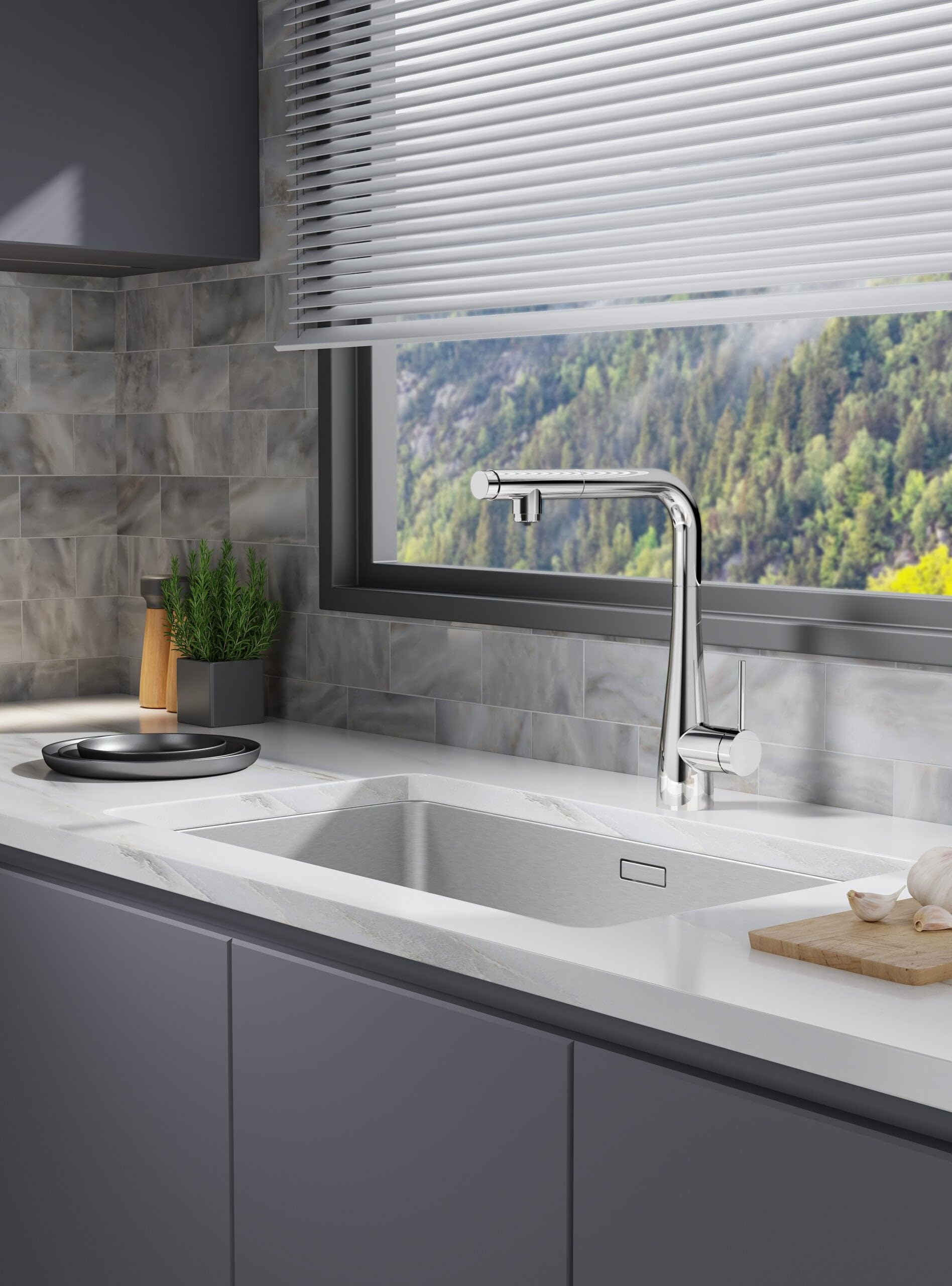 IMEX GOS005 SPLIT Grifo de Cocina Osmosis Extraíble