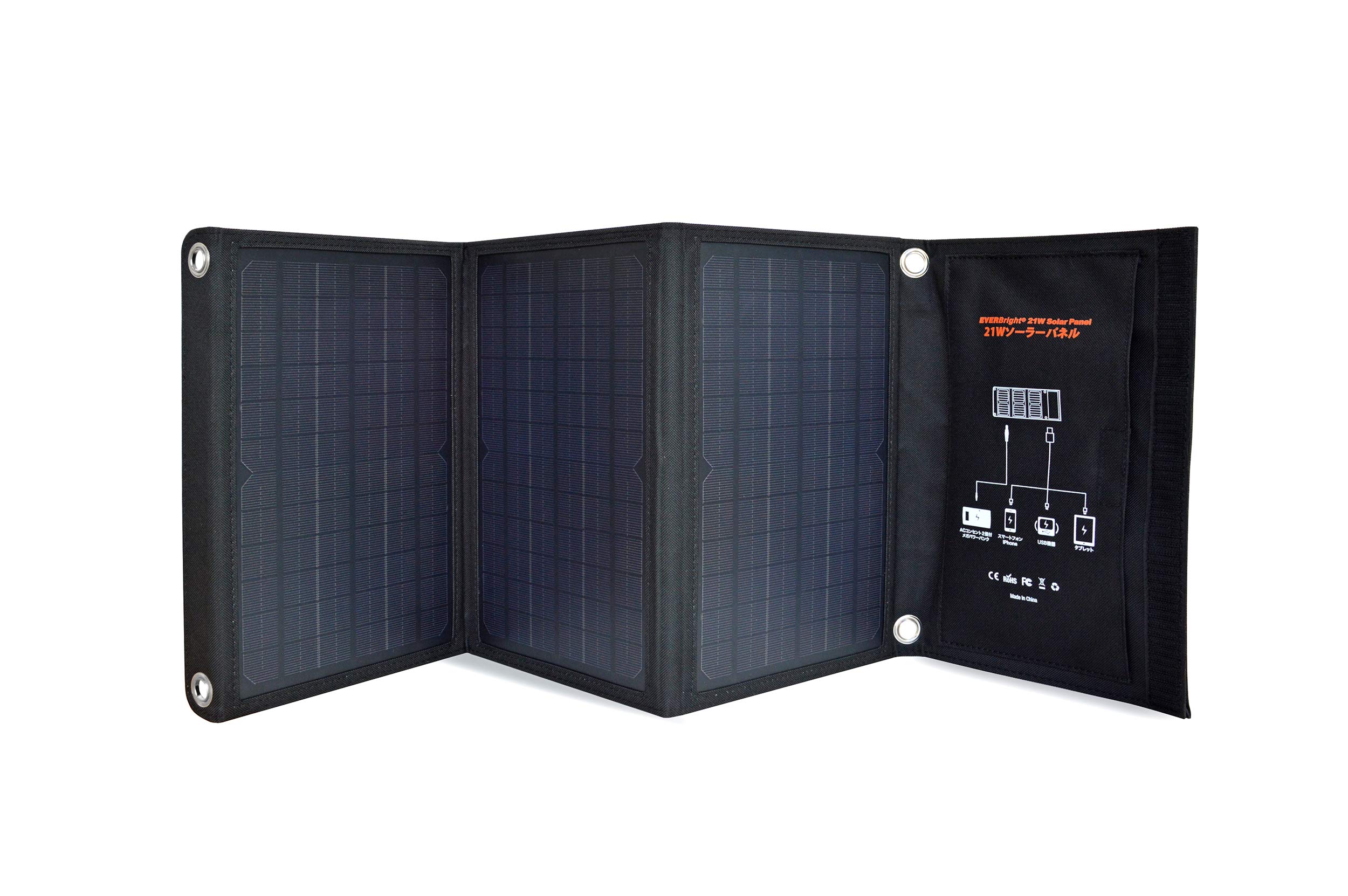 Amazon.co.jp: メテックス EVERBright 21W ソーラーパネル(ポケット