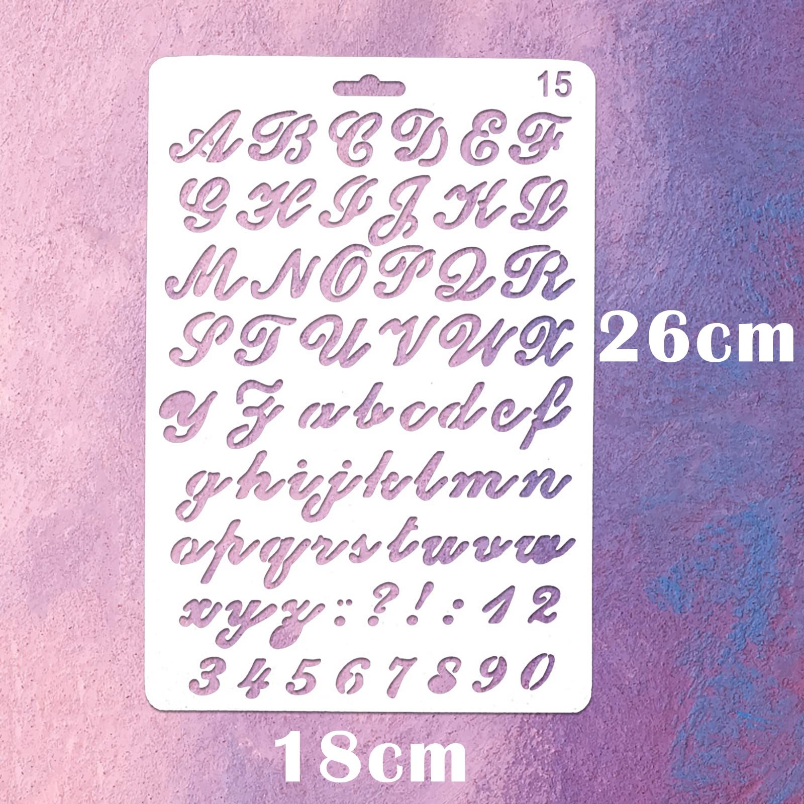 62 Pcs Pochoirs Lettres Et Chiffres 4 Pouces Réutilisables Lavables Pochoirs Alphabet Écologiques Pour Peinture Sur Bois Tissu Décoration Murale Porte Maison