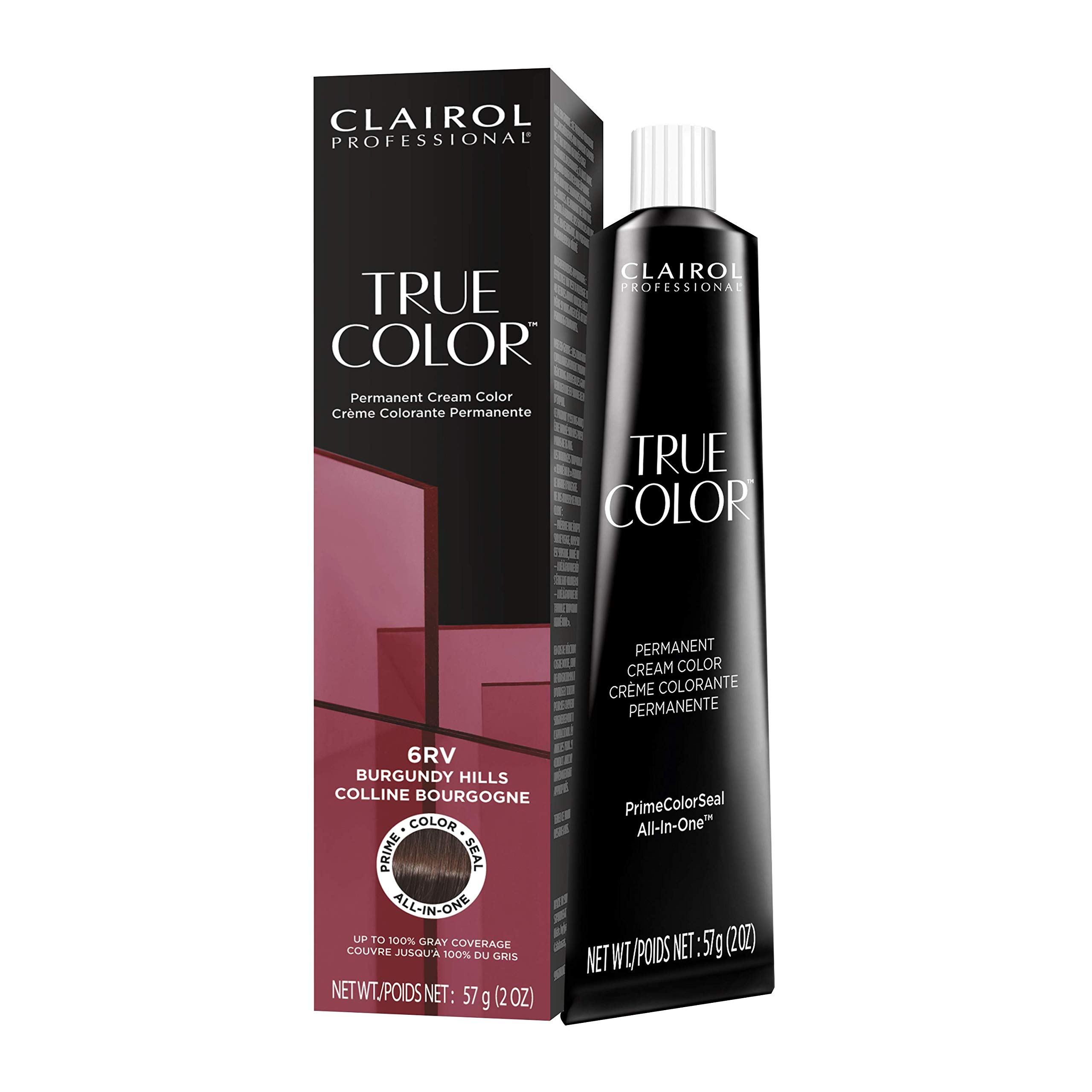 Clairol Professional TRUE COLOR Permanent Cream Color 6RV Burgundy Hills