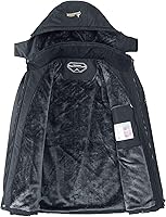 Vista 3 de MOERDENG - Chaqueta de esquí para mujer, resistente al agua, abrigo de invierno para nieve, cortavientos de montaña, con capucha