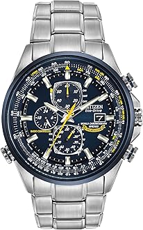 Citizen Men's Eco-Drive Sport Luxury World Chronograph Atomic Time Keeping Watch