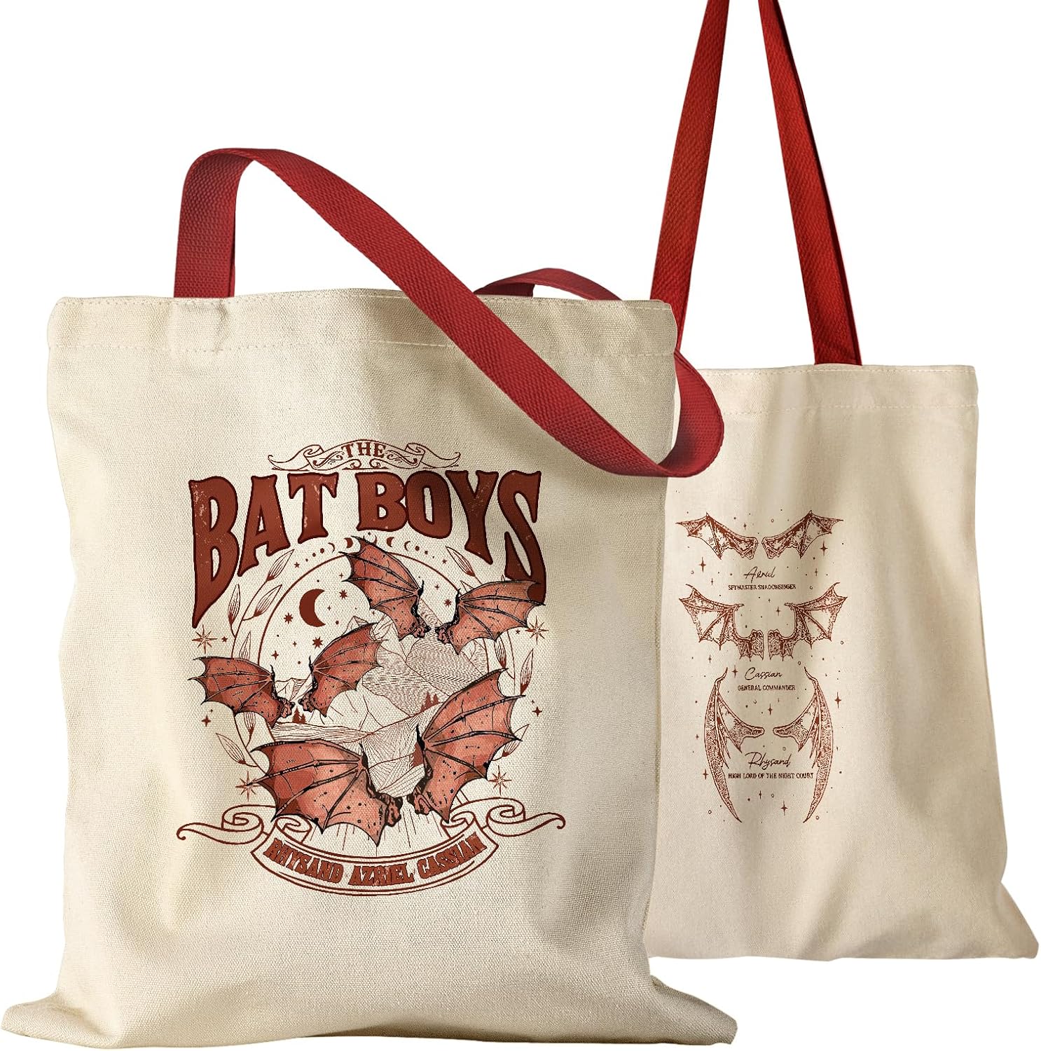 Miss Adola Aesthetic Canvas Tote Bag for Women - Sturdy Cloth Cotton Totes Bag with Pattern Shoulder Bag