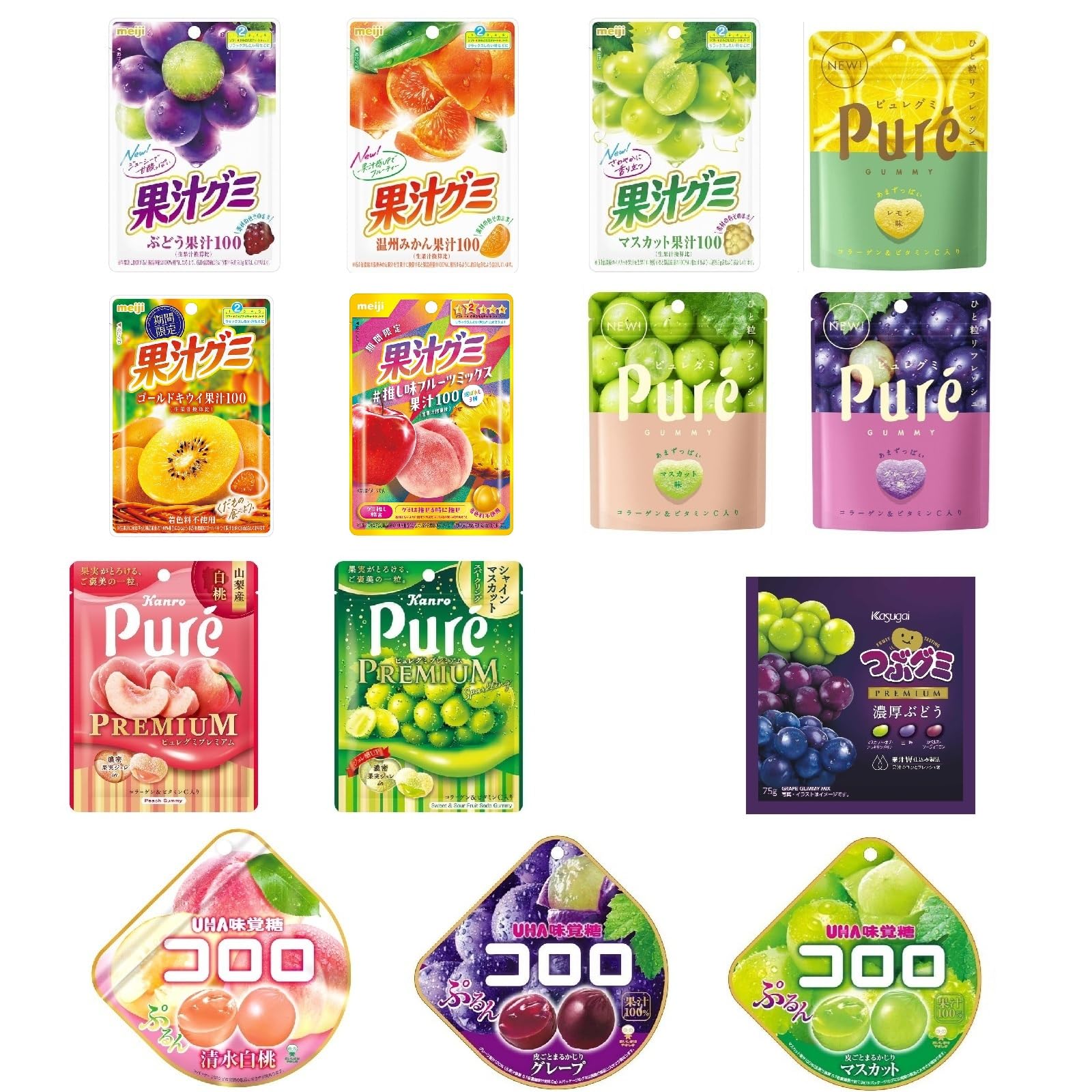 Amazon | 12種フルーツグミ食べ比べセット｜人気ブランド詰め合わせ