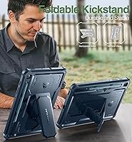 Vista 7 de Dexnor Funda para Samsung Galaxy Tab S6 Lite de 10.4 pulgadas 2024/2022/2020, [protector de pantalla y soporte integrados] con soporte