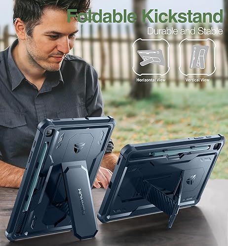 Miniatura 7 de Dexnor Funda para Samsung Galaxy Tab S6 Lite de 10.4 pulgadas 202420222020, protector de pantalla y soporte integrados con soporte para bolígrafo,
