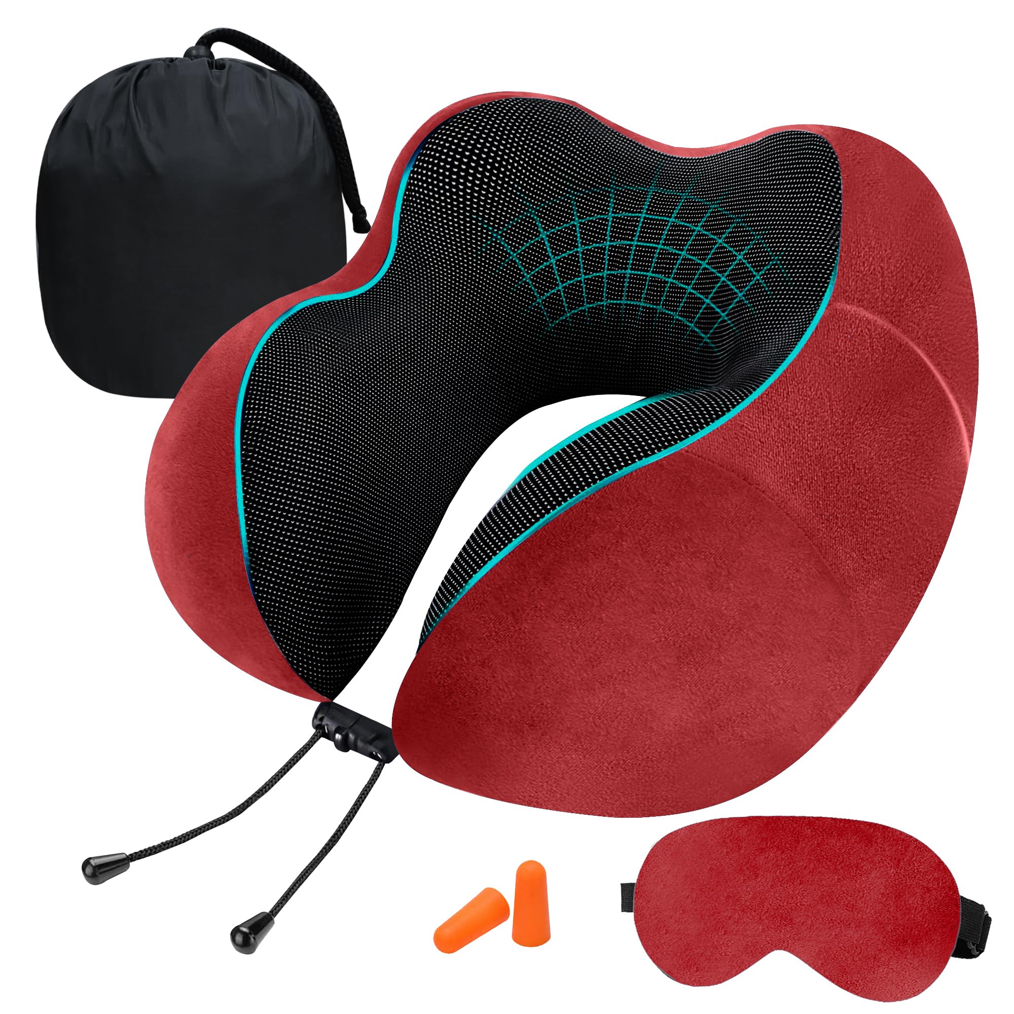 Travel Neck Pillow - Memory Foam Comfort -19