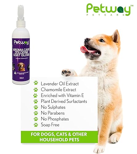 Miniatura 3 de Petway Petcare - Spray de colonia para perros y cachorros, larga duración, lavanda y manzanilla para el cuidado del aroma del abrigo brillante,