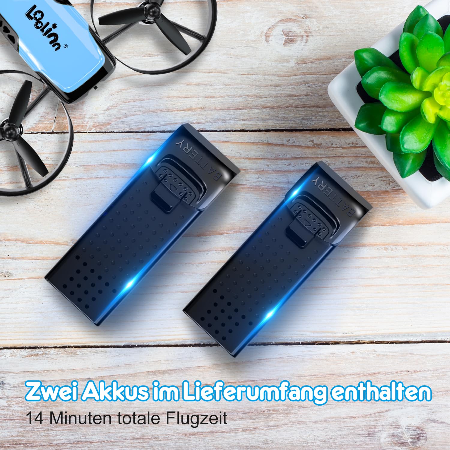 Loolinn | Drohne mit Kamera als Geschenk für Kinder - Mini Drohne Ferngesteuert mit Video & Fotos, Sicher Zu Fliegen, Einstellbare Kamera, Geprüftes C0-Zertifikat (Festtagsgeschenk für Kinder)