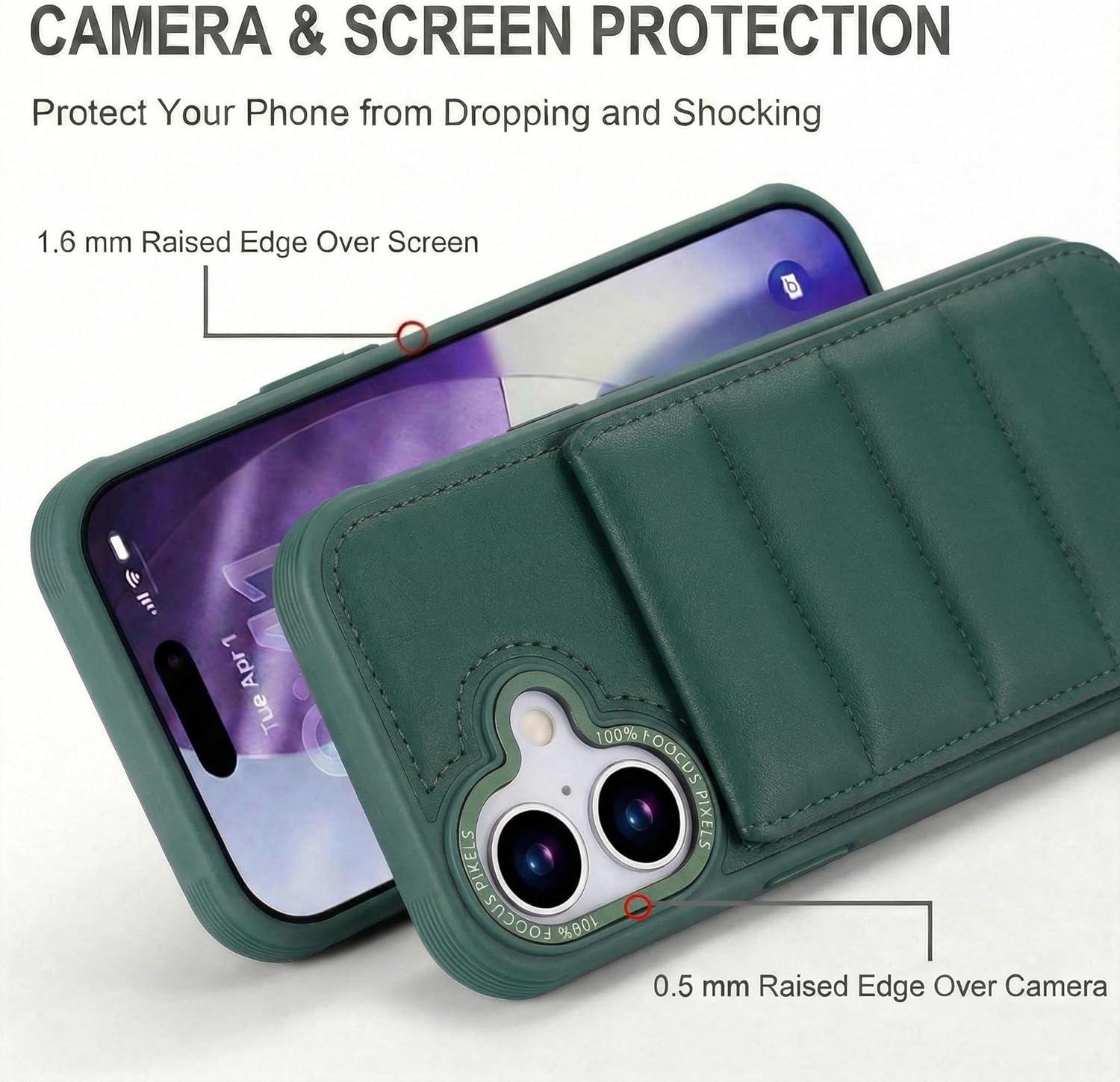Crossbody Case for iPhone 17 with Lanyard Strap Card Slot Holder, iPhone 17 Wallet Case Flip with Magnetic Magsafe Wireless Charging RFID Blocking Leather Women Purse (Green)