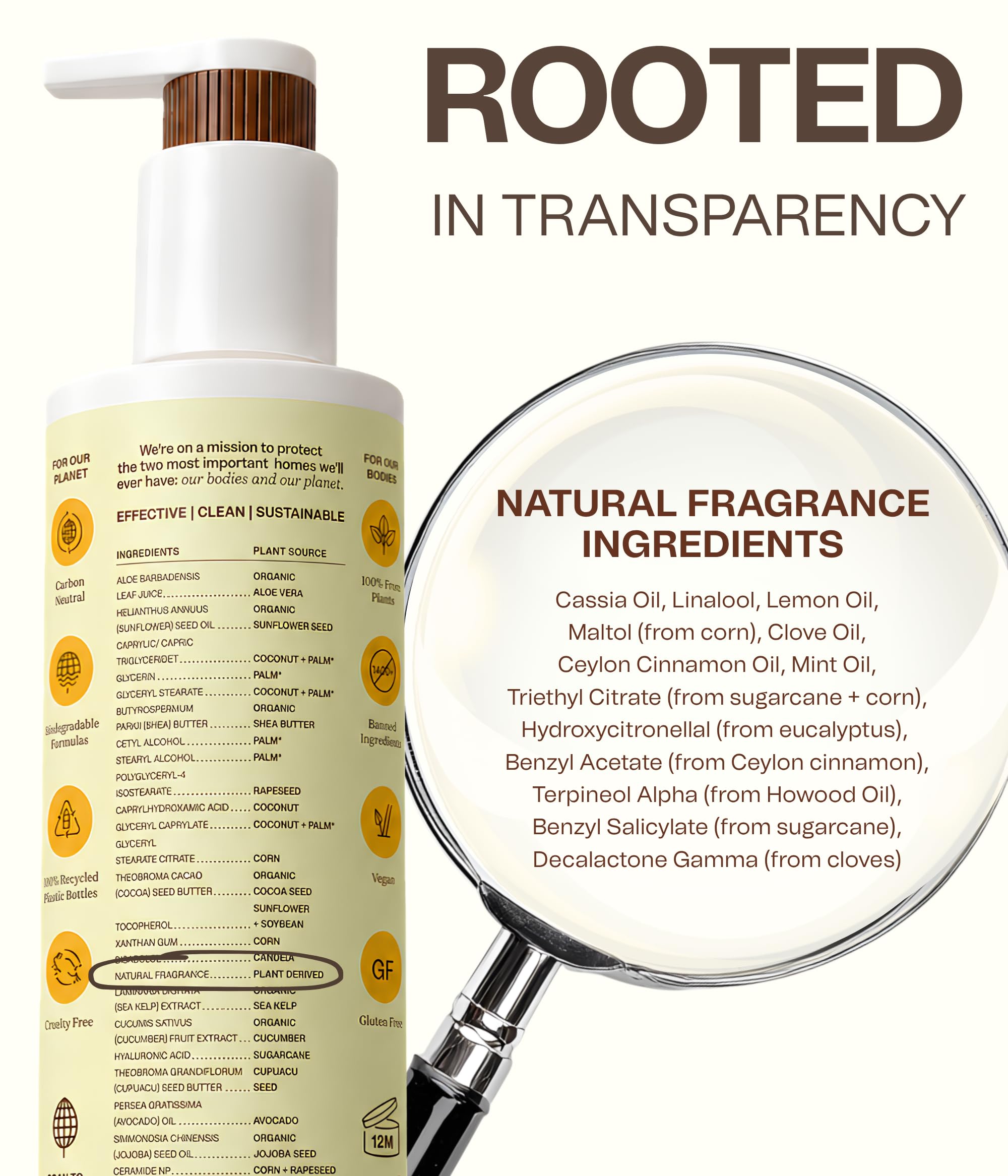 Ingreendients Hand & Body Lotion, 9.6 Fl Oz, Organic Cocoa & Shea Butter