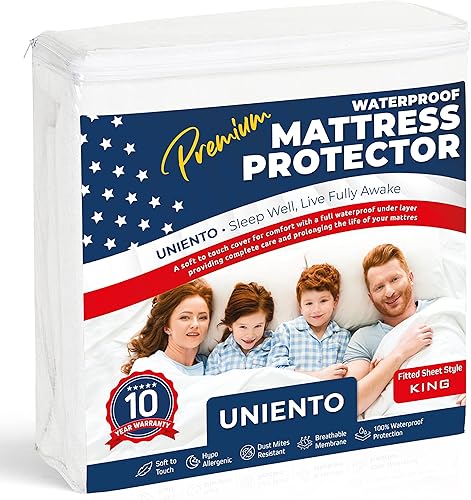 Miniatura 1 de Protector de colchón ajustable King  Dormitorio universitario, hogar nuevo, artículos esenciales para el primer apartamento, algodón, protector de