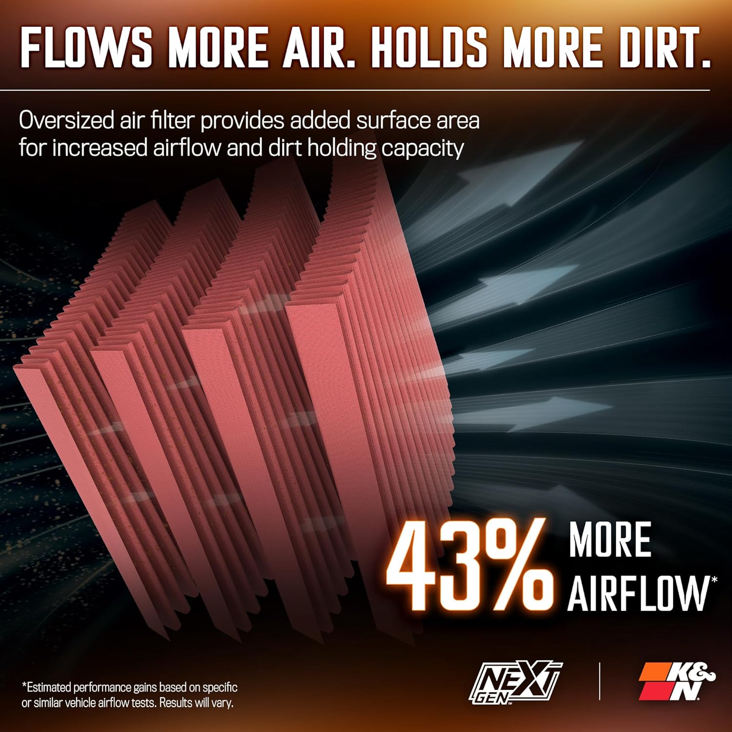 K&N NextGen Cold Air Intake System: High-Flow Cotton Filter: Compatible with 2011-2023 Dodge/Chrysler: Challenger, Charger, 300, 300C, 50-2544