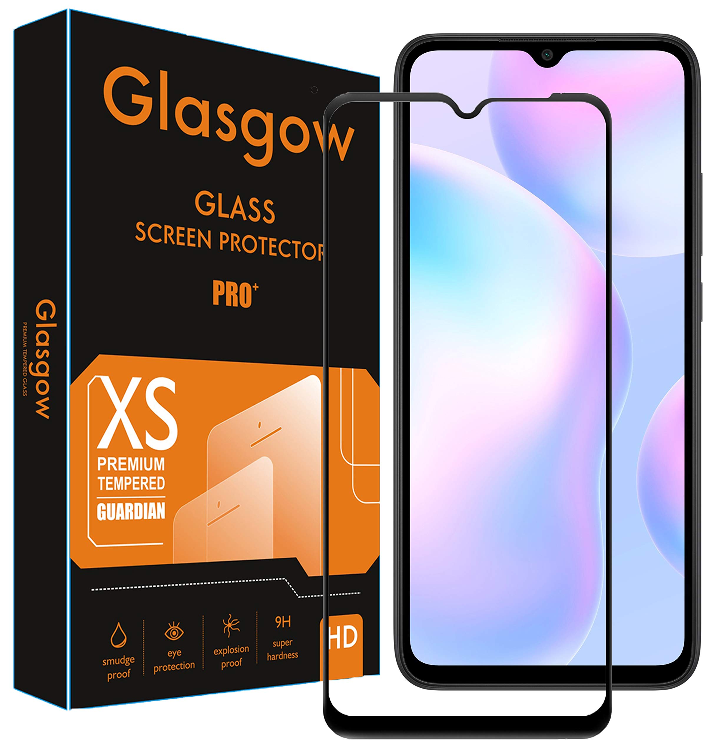 Glasgow |For Poco M3 | Tempered Glass Screen Protector Guard | Full Glue Curved Tempered Glass | Bubble Free Installation | Gorilla - Black (B08W8JWMPY) Amazon Price History, Amazon Price Tracker